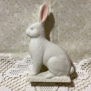 Bunny Rabbit Department 56 Cream & Pink Easter Vintage Ceramic Figure